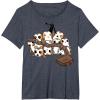image:imageStar Wars Porgs Playing With Chewbaccas Things Portrait TShirtHeather Blue