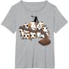 image:imageStar Wars Porgs Playing With Chewbaccas Things Portrait TShirtHeather Grey