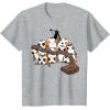 image:imageStar Wars Porgs Playing With Chewbaccas Things Portrait TShirtHeather Grey