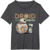 image:imageStar Wars Rise of Skywalker BB8 amp DO Droid Squad TShirtDark Heather Grey