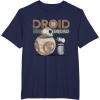 image:imageStar Wars Rise of Skywalker BB8 amp DO Droid Squad TShirtNavy Blue