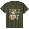image:imageStar Wars Rise of Skywalker BB8 amp DO Droid Squad TShirtOlive Green