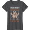 image:imageStar Wars Stitched BB8 Join The Resistance TShirtDark Heather Grey