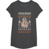 image:imageStar Wars Stitched BB8 Join The Resistance TShirtDark Heather Grey