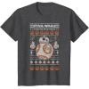 image:imageStar Wars Stitched BB8 Join The Resistance TShirtDark Heather Grey