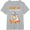 image:imageStar Wars The Force Awakens BB8 My Candy Halloween TShirtHeather Grey