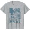 image:imageStar Wars Vader Han Luke Chewie Anime Panels Graphic TShirt TShirtHeather Grey