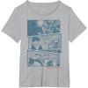 image:imageStar Wars Vader Han Luke Chewie Anime Panels Graphic TShirt TShirtHeather Grey