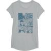 image:imageStar Wars Vader Han Luke Chewie Anime Panels Graphic TShirt TShirtHeather Grey
