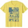 image:imageStar Wars Vader Han Luke Chewie Anime Panels Graphic TShirt TShirtLemon Yellow