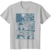 image:imageStar Wars Vader Han Luke Chewie Anime Panels Graphic TShirt TShirtSilver Grey