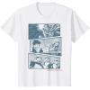 image:imageStar Wars Vader Han Luke Chewie Anime Panels Graphic TShirt TShirtWhite