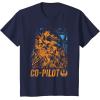 image:imageStars Wars Chewie Rebel CoPilot Distressed TShirtNavy Blue