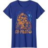 image:imageStars Wars Chewie Rebel CoPilot Distressed TShirtRoyal Blue