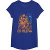 image:imageStars Wars Chewie Rebel CoPilot Distressed TShirtRoyal Blue