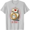 image:imageStar Wars BB8 Mine Heart Eyes TShirtSilver Grey