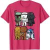 image:imageStar Wars Boba Trooper Vader Chewie Chibi Graphic TShirt TShirtRed Heather