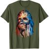 image:imageStar Wars Chewbacca Awesome Geometric Style Chewie Portrait TShirtOlive Green