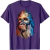 image:imageStar Wars Chewbacca Awesome Geometric Style Chewie Portrait TShirtPurple