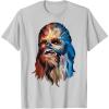 image:imageStar Wars Chewbacca Awesome Geometric Style Chewie Portrait TShirtSilver Grey