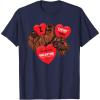 image:imageStar Wars Chewbacca Chews You Heart Valentines Day TShirtNavy Blue