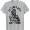 image:imageStar Wars Chewbacca Dont Care Funny Logo TShirtHeather Grey