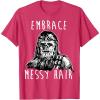 image:imageStar Wars Chewbacca Embrace Messy Hair TShirtRed Heather