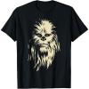 image:imageStar Wars Chewbacca Face Shadow Graphic TShirt TShirtBlack