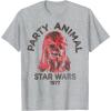 image:imageStar Wars Chewbacca Party Animal red Hue Portrait TShirtHeather Grey