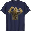 image:imageStar Wars Chewbacca Pose TShirtNavy Blue