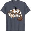 image:imageStar Wars Porgs Playing With Chewbaccas Things Portrait TShirtHeather Blue