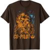 image:imageStars Wars Chewie Rebel CoPilot Distressed TShirtBrown