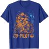 image:imageStars Wars Chewie Rebel CoPilot Distressed TShirtRoyal Blue