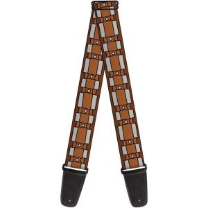 image:imageBuckleDown Guitar Strap  Star Wars Chewbacca Bandolier Bounding2 Browns  2 Wide  2954 Length