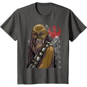 image:imageKids Star Wars Chewbacca Rebel Team Sketch Graphic TShirt B1 TShirtAsphalt Grey