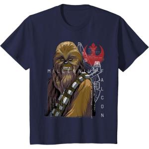 image:imageKids Star Wars Chewbacca Rebel Team Sketch Graphic TShirt B1 TShirtNavy Blue