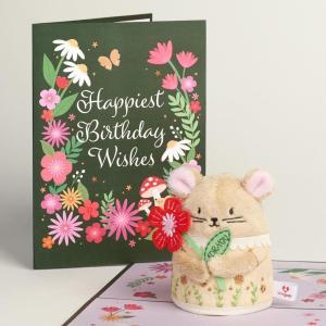 image:imageLovepop Everyday Star Wars Chewbacca Plushpop Soft Animal PopUp Card for Her and Him  3D Greeting Card for Boys Girls Men Women  Best in the Galaxy  6 x 8 CardHappiest Birthday Wishes Floral Field Mouse Plushpop