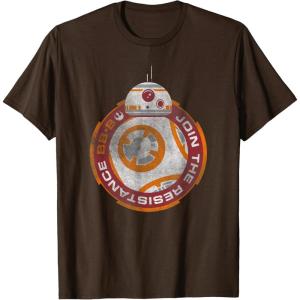 image:imageStar Wars BB8 Episode 7 Join the Resistance Graphic TShirt TShirtBrown