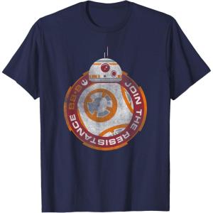image:imageStar Wars BB8 Episode 7 Join the Resistance Graphic TShirt TShirtNavy Blue