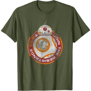 image:imageStar Wars BB8 Episode 7 Join the Resistance Graphic TShirt TShirtOlive Green