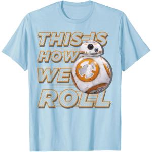 image:imageStar Wars BB8 How We Roll Graphic TShirt TShirtBaby Blue