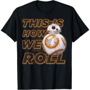 image:imageStar Wars BB8 How We Roll Graphic TShirt TShirtBlack