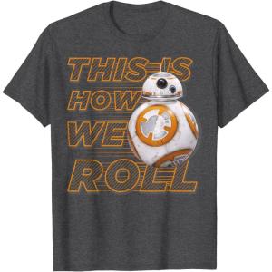image:imageStar Wars BB8 How We Roll Graphic TShirt TShirtDark Heather Grey