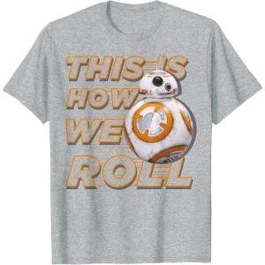 image:imageStar Wars BB8 How We Roll Graphic TShirt TShirtHeather Grey