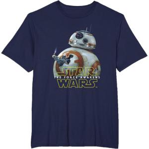 image:imageStar Wars BB8 Lighter Episode 7 Graphic TShirt TShirtNavy Blue