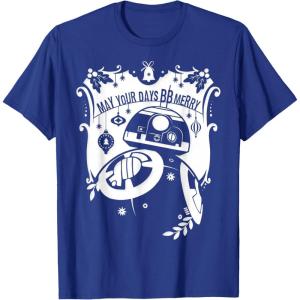 image:imageStar Wars BB8 May Your Days BB Merry Christmas TShirt TShirtRoyal Blue