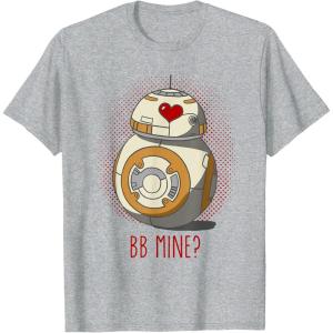 image:imageStar Wars BB8 Mine Heart Eyes TShirtHeather Grey
