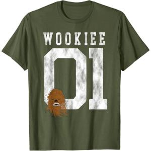 image:imageStar Wars Chewbacca Chewie Wookie Jersey TShirt TShirtOlive Green