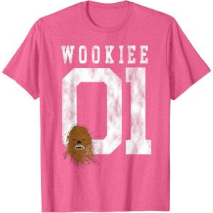 image:imageStar Wars Chewbacca Chewie Wookie Jersey TShirt TShirtPink Heather