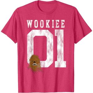 image:imageStar Wars Chewbacca Chewie Wookie Jersey TShirt TShirtRed Heather